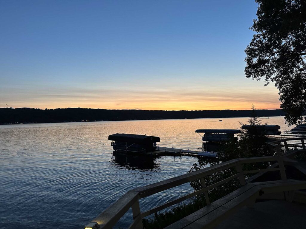 Conesus lake sunset