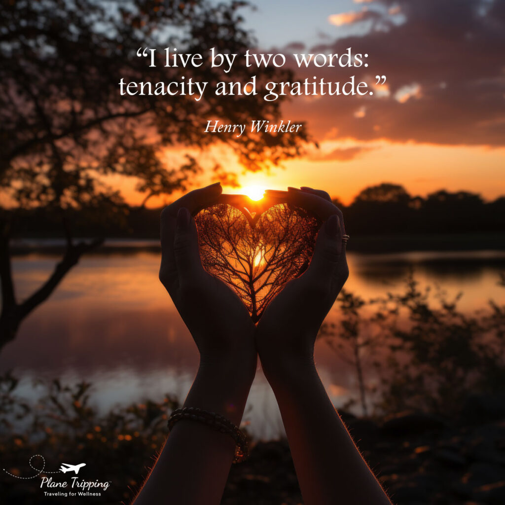 I live by two words: tenacity and gratitude. - Henry Winkler